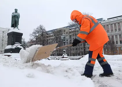 Москвада қор қатлами рекорд – 50 см.гача етиши мумкин