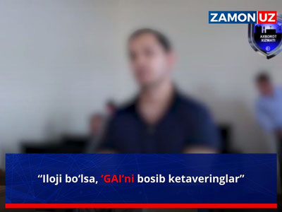 “Iloji bo‘lsa, ’GAI’ni bosib ketaveringlar”