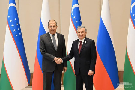 Shavkat Mirziyoyev Sergey Lavrovni qabul qildi