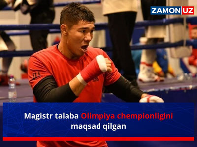 Magistr talaba Olimpiya chempionligini maqsad qilgan