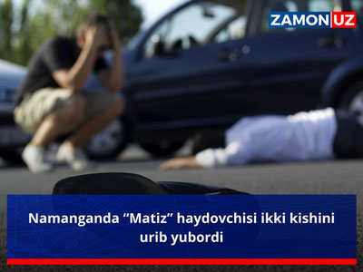 Namanganda “Matiz” haydovchisi ikki kishini urib yubordi