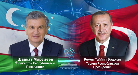 Shavkat Mirziyoyev Turkiya Prezidenti bilan telefon orqali muloqot qildi