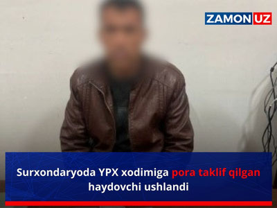 Surxondaryoda YPX xodimiga pora taklif qilgan haydovchi ushlandi