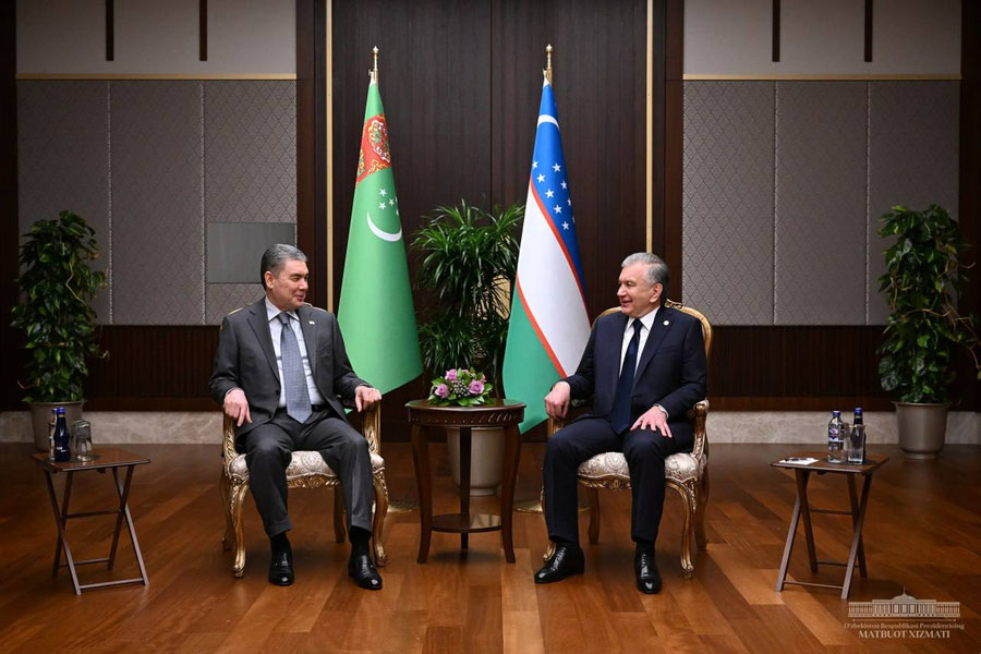 Shavkat Mirziyoyev Gurbanguli Berdimuhamedov bilan uchrashdi