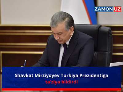 Shavkat Mirziyoyev Turkiya Prezidentiga ta’ziya bildirdi