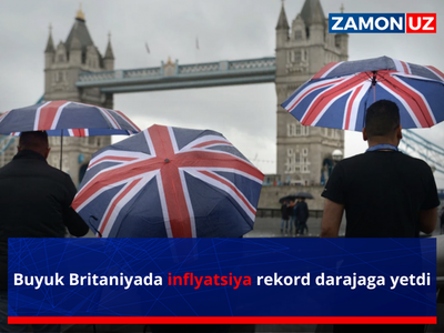 Buyuk Britaniyada inflyatsiya rekord darajaga yetdi