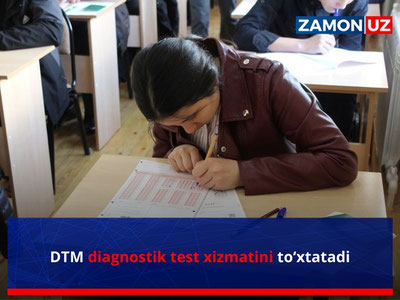 DTM diagnostik test xizmatini to‘xtatadi