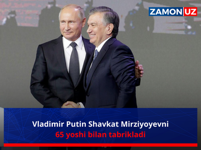 Vladimir Putin Shavkat Mirziyoyevni 65 yoshi bilan tabrikladi