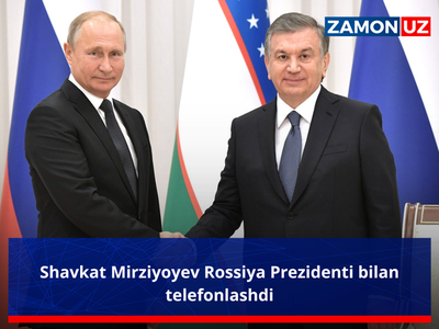Shavkat Mirziyoyev Rossiya Prezidenti bilan telefonlashdi