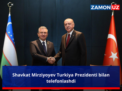 Shavkat Mirziyoyev Turkiya Prezidenti bilan telefonlashdi