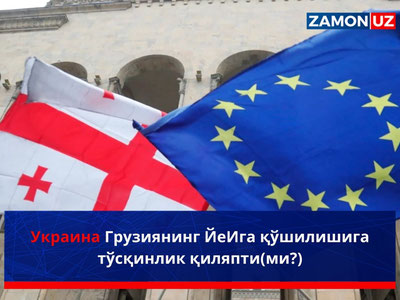 Украина Грузиянинг ЕИга қўшилишига тўсқинлик қиляпти(ми?)