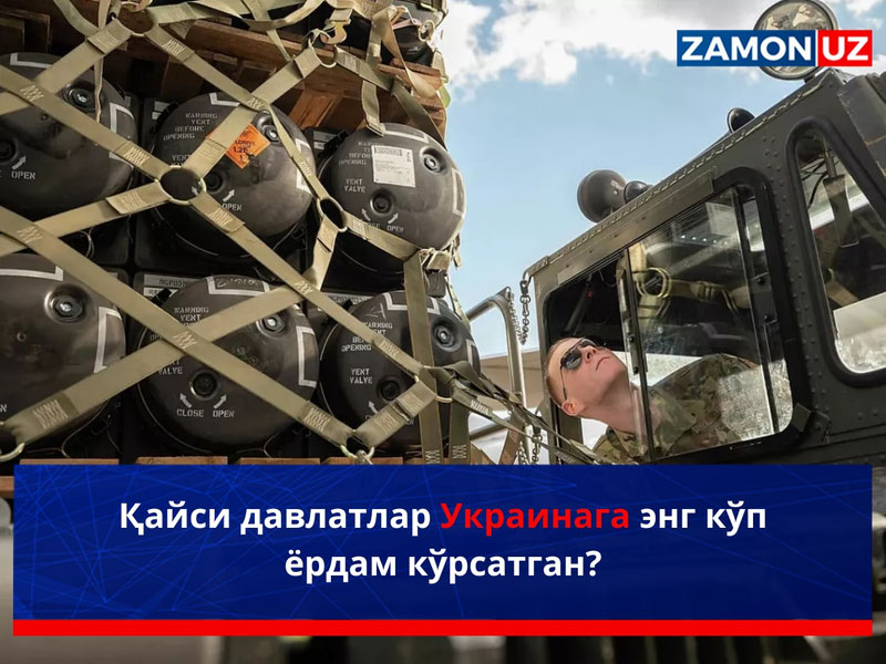Қайси давлатлар Украинага энг кўп ёрдам кўрсатган?