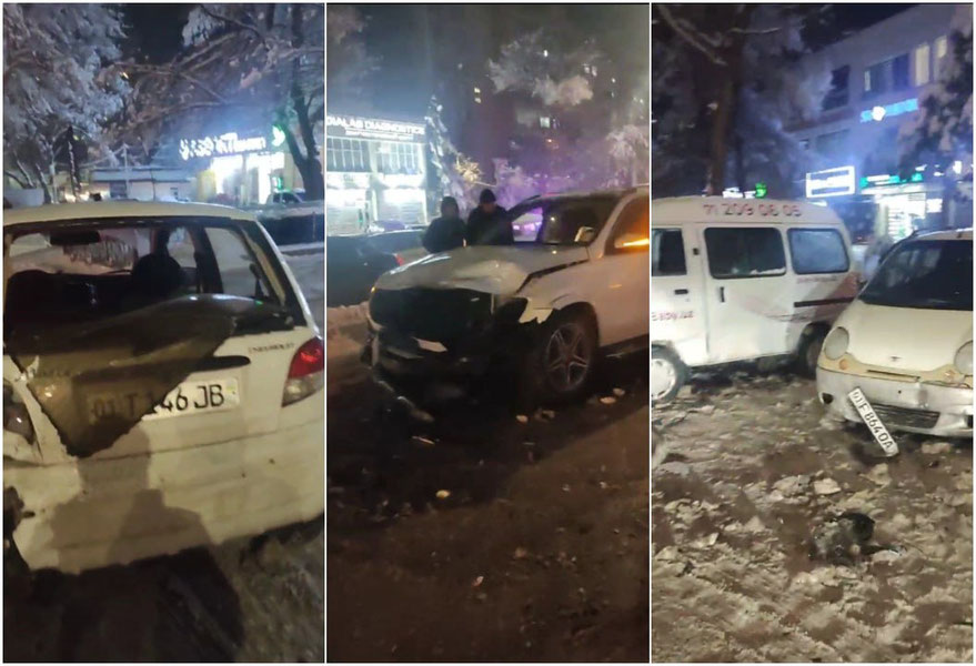 Тошкентда 17 та машина ЙТҲга учради