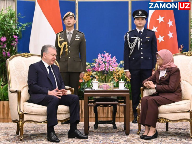 Shavkat Mirziyoyev Singapur Prezidenti Halima Yaqub bilan uchrashdi