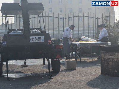 Poytaxt bo‘ylab harbiy dala oshxonalari tashkil etildi