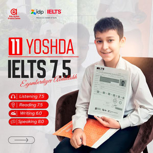 Ўзбекистонда 11 ёшли бола IELTS 7,5 олди