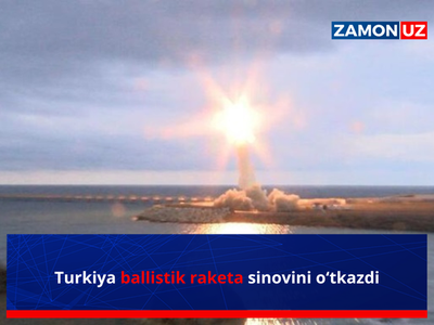 Turkiya ballistik raketa sinovini o‘tkazdi