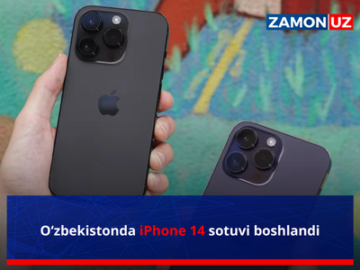 O‘zbekistonda iPhone 14 sotuvi boshlandi