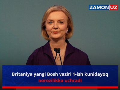 Britaniya yangi Bosh vaziri 1-ish kunidayoq norozilikka uchradi