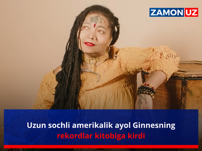 Uzun sochli amerikalik ayol Ginnesning rekordlar kitobiga kirdi