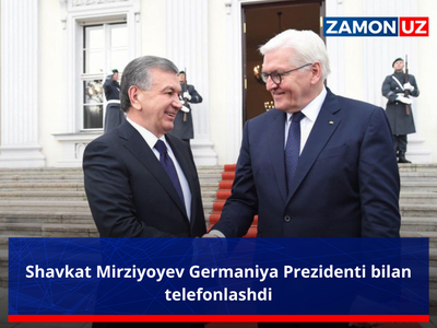 Shavkat Mirziyoyev Germaniya Prezidenti bilan telefonlashdi