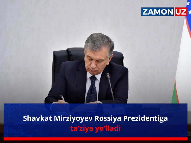 Shavkat Mirziyoyev Rossiya Prezidentiga ta’ziya yo‘lladi