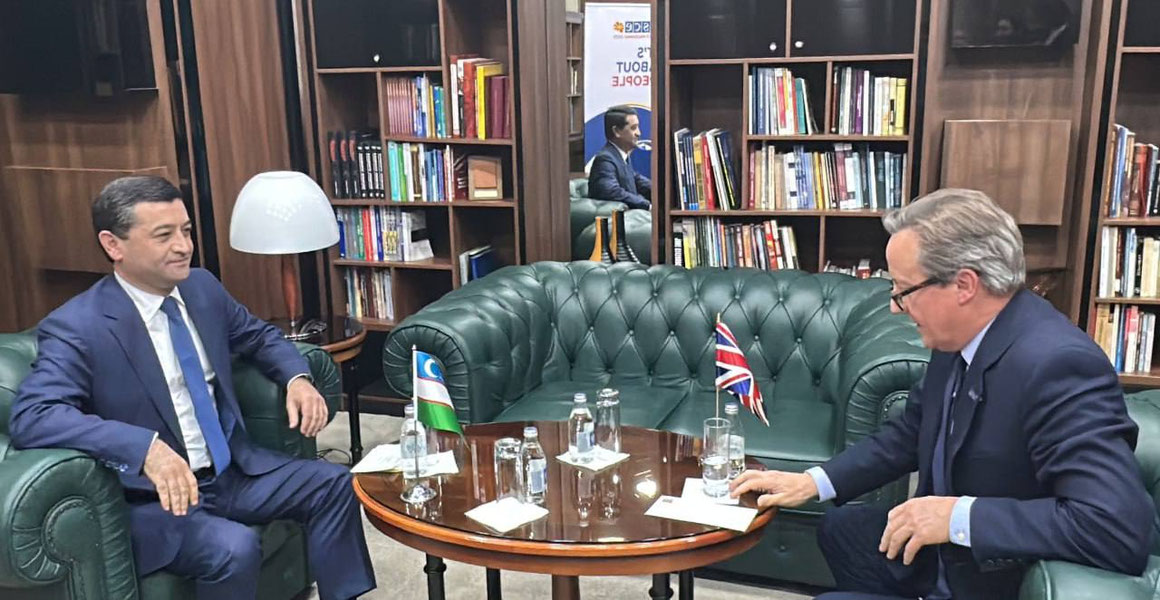 Baxtiyor Saidov Buyuk Britaniyadagi hamkasbi Devid Kemeron bilan uchrashdi