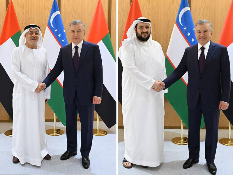 Shavkat Mirziyoyev Dubayda bir nechta delegatsiyalar bilan uchrashdi