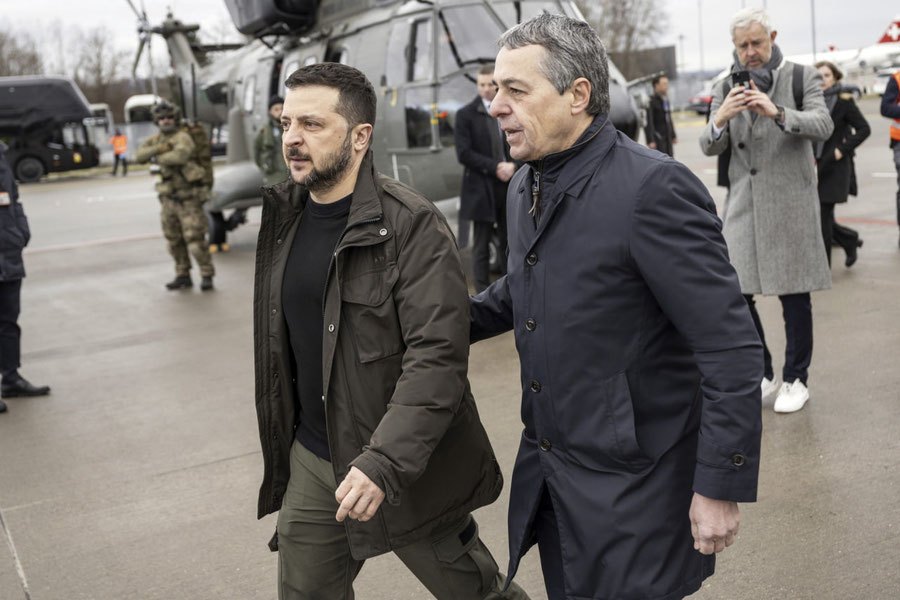 Zelenskiy Davos forumida qatnashish uchun Shveysariyaga bordi