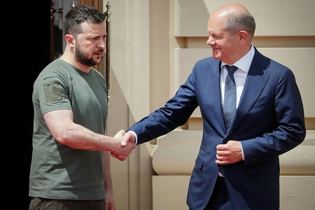 Шольц ва Зеленский долзарб битимга имзо чекди