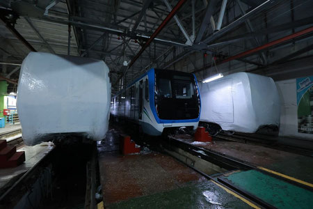 Toshkentga to‘rt vagonli yangi 3 ta metro harakat tarkiblari olib kelindi