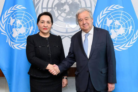Tanzila Norboyeva BMT Bosh kotibi bilan uchrashdi