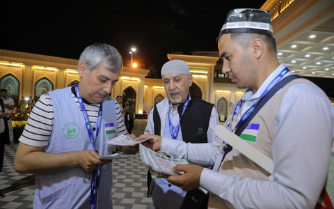 Haj-2024 mavsumining ilk ziyoratchilari Saudiyaga jo‘nab ketdi — foto