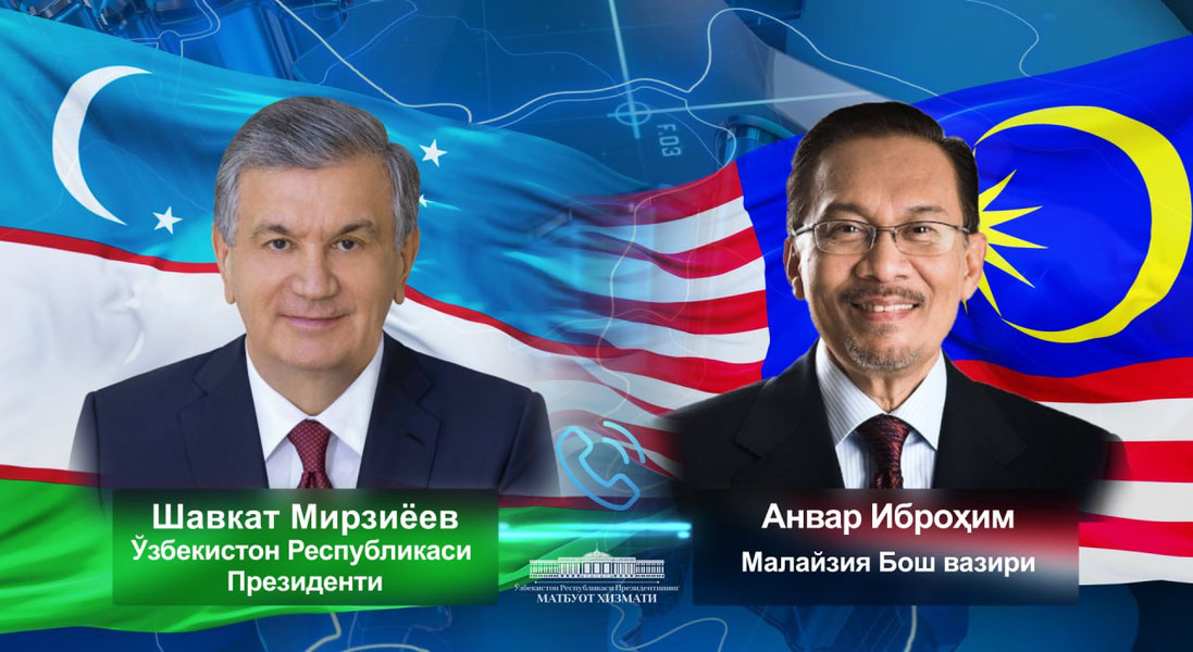 Shavkat Mirziyoyev Malayziya Bosh vaziri bilan telefonlashdi