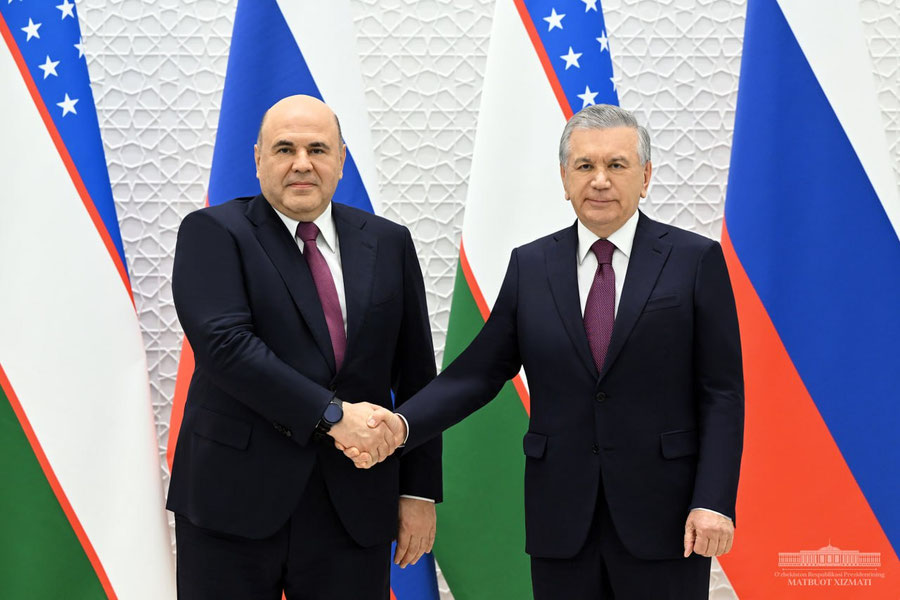 Shavkat Mirziyoyev Rossiya Bosh vazirini qabul qildi