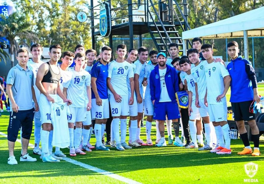 Lionel Messi o‘zbekistonlik futbolchilar bilan ko‘rishdi