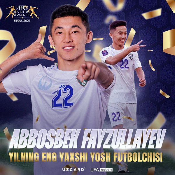 Abbosbek Fayzullayev Osiyoning eng yaxshi yosh o‘yinchisi deb topildi