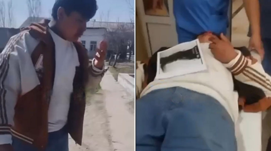 Samarqandda maktab direktori o‘quvchini kaltakladi
