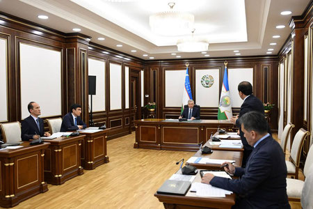 Мирзиёев қурилиш материаллари тармоғидаги режалар билан танишди