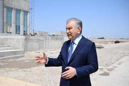 Prezident “Toshkent-Sharqiy” aeroporti qurilishini ko‘zdan kechirdi
