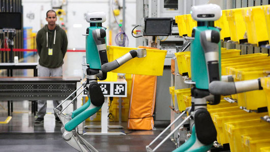 Amazon kompaniyasi omborlarida robotlar inqilobi
