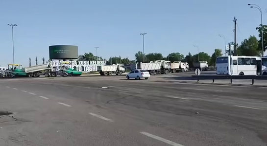 Toshkentda “Rohat” aylanma yo‘li vaqtincha yopildi