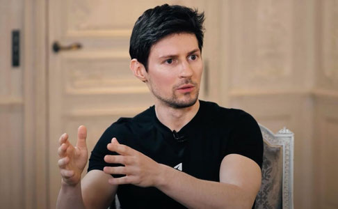 Павел Дуров Парижда 10 соат сўроқ қилинди