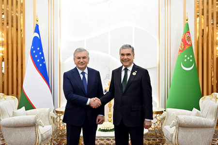 Shavkat Mirziyoyev Gurbanguli Berdimuhammedov bilan uchrashuv o‘tkazdi