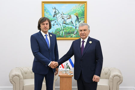 Prezident Shavkat Mirziyoyev Gruziya Bosh vaziri bilan uchrashdi
