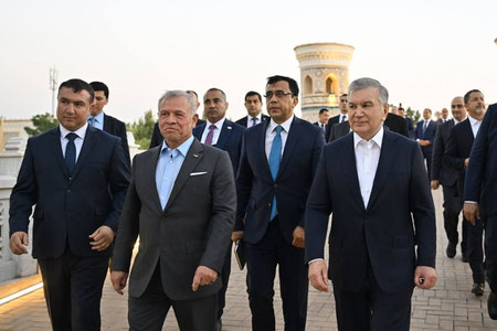 Iordaniya podshohi “Boqiy shahar” majmuasi bilan tanishdi