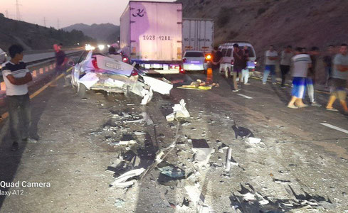 Qamchiqda dahshatli avariya: uch kishi halok bo‘ldi