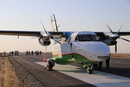 Arnasoydagi yangi aeroportga ilk sinov parvozi amalga oshirildi