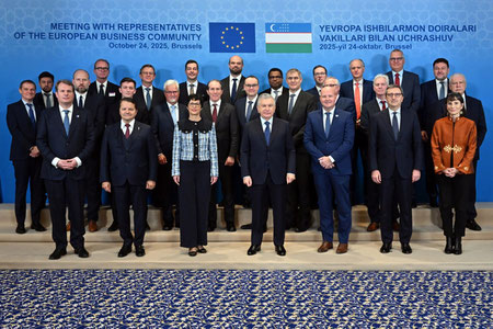 Shavkat Mirziyoyev Yevropa ishbilarmonlari bilan uchrashdi