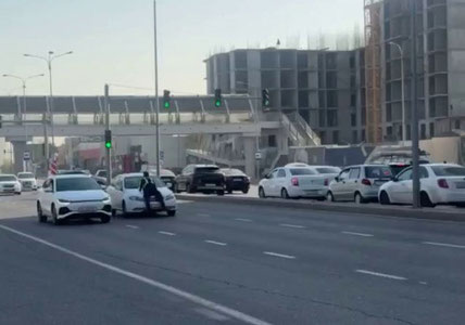 Toshkentda Saprk YPX xodimini sudrab ketdi